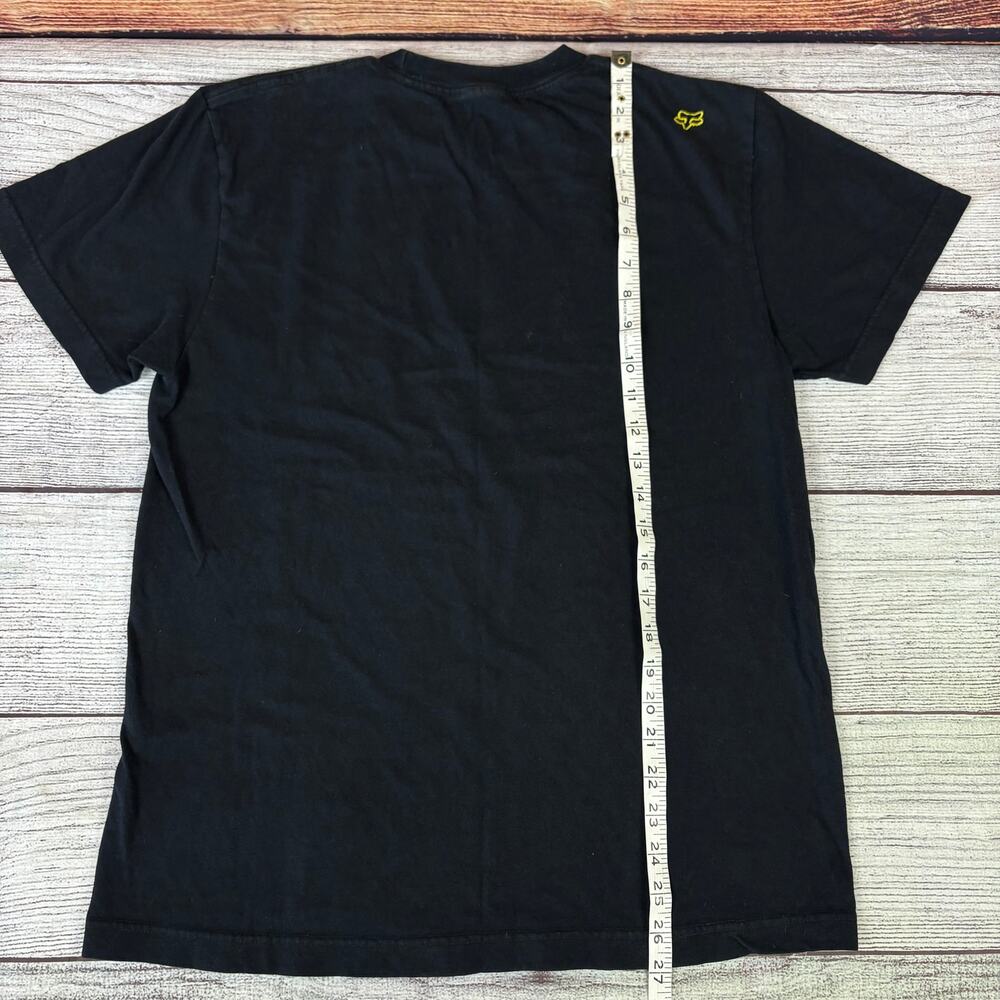 Vintage Y2k Fox Motocross Racing Black Graphic T-shirt - Picture 6 of 7